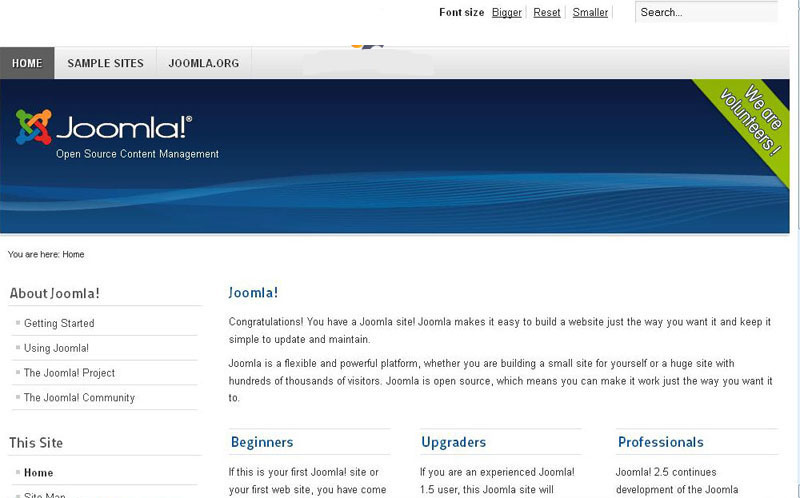 Orjinali Joomla 2.5 Kurulumu